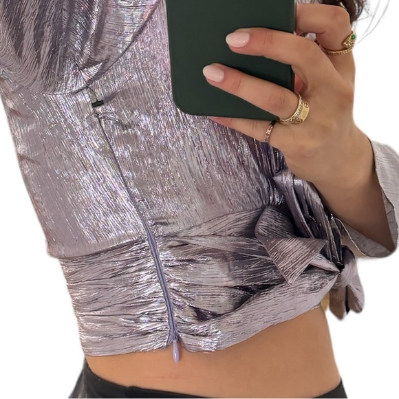 Close close call crop in lilac - Picture 3 of 6